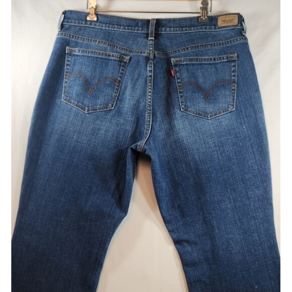 Levis 515 Women’s Jeans Size 16 Short Boot Cut Med Wash Denim Cotton Blend - Picture 5 of 16